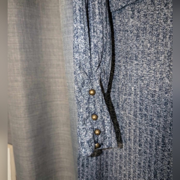 Nwt taylor and sage blue long sleeve ribbed sweater dress‎ size medium - Picture 3 of 6